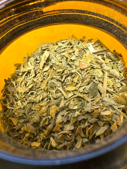 Apothecary Herbs in Glass Jar