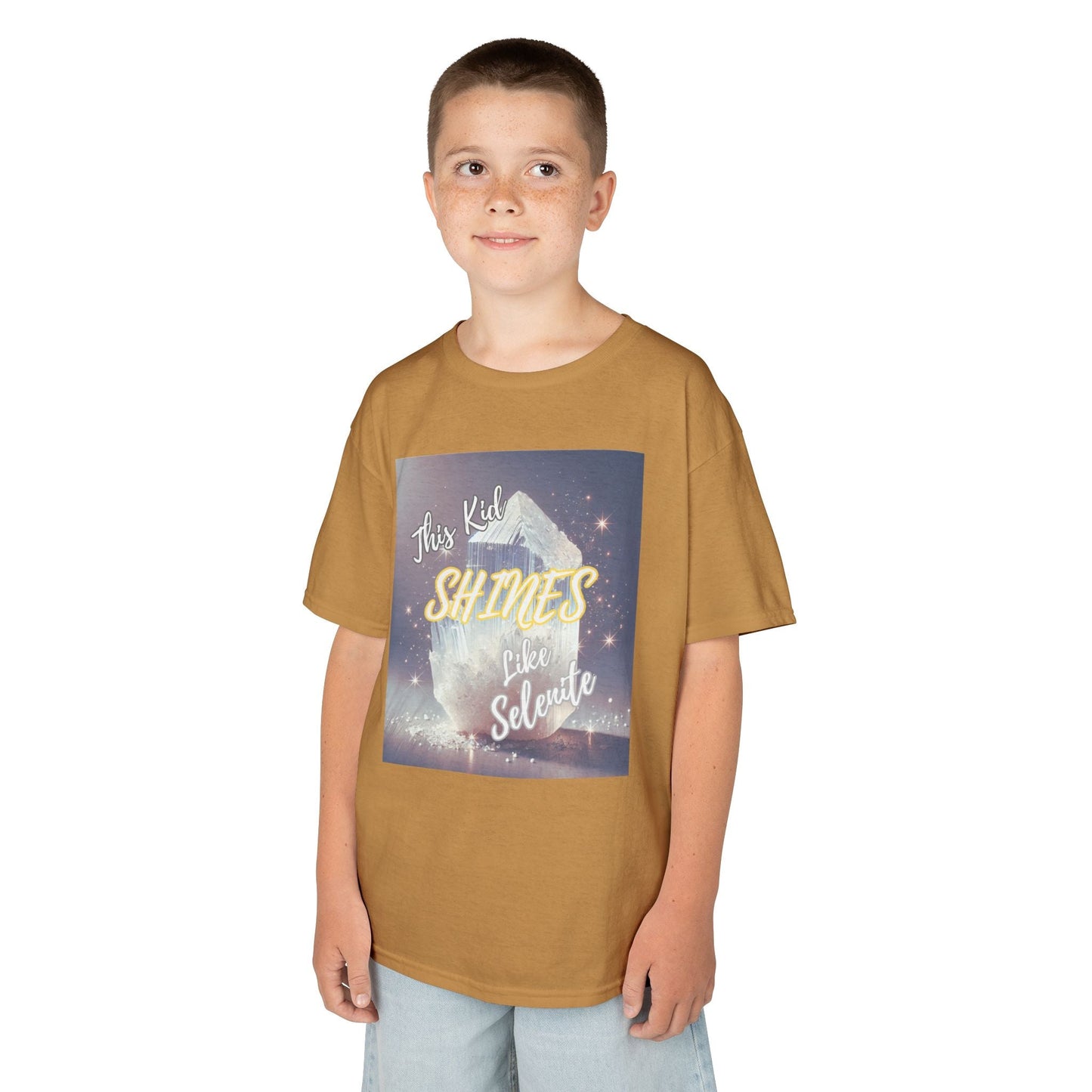 Kids TShirt 'This Kid Shines Like Selenite'