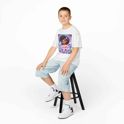 Kids TShirt 'I'm Just Here for Good Vibes and Pretty Rocks'