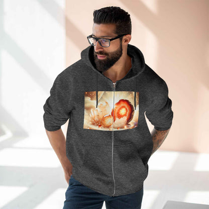 Warm Geode Zipped Hooded Sweater