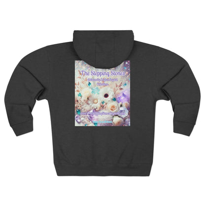 Floral Zipped Hooded Sweater