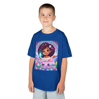 Kids TShirt 'I'm Just Here for Good Vibes and Pretty Rocks'