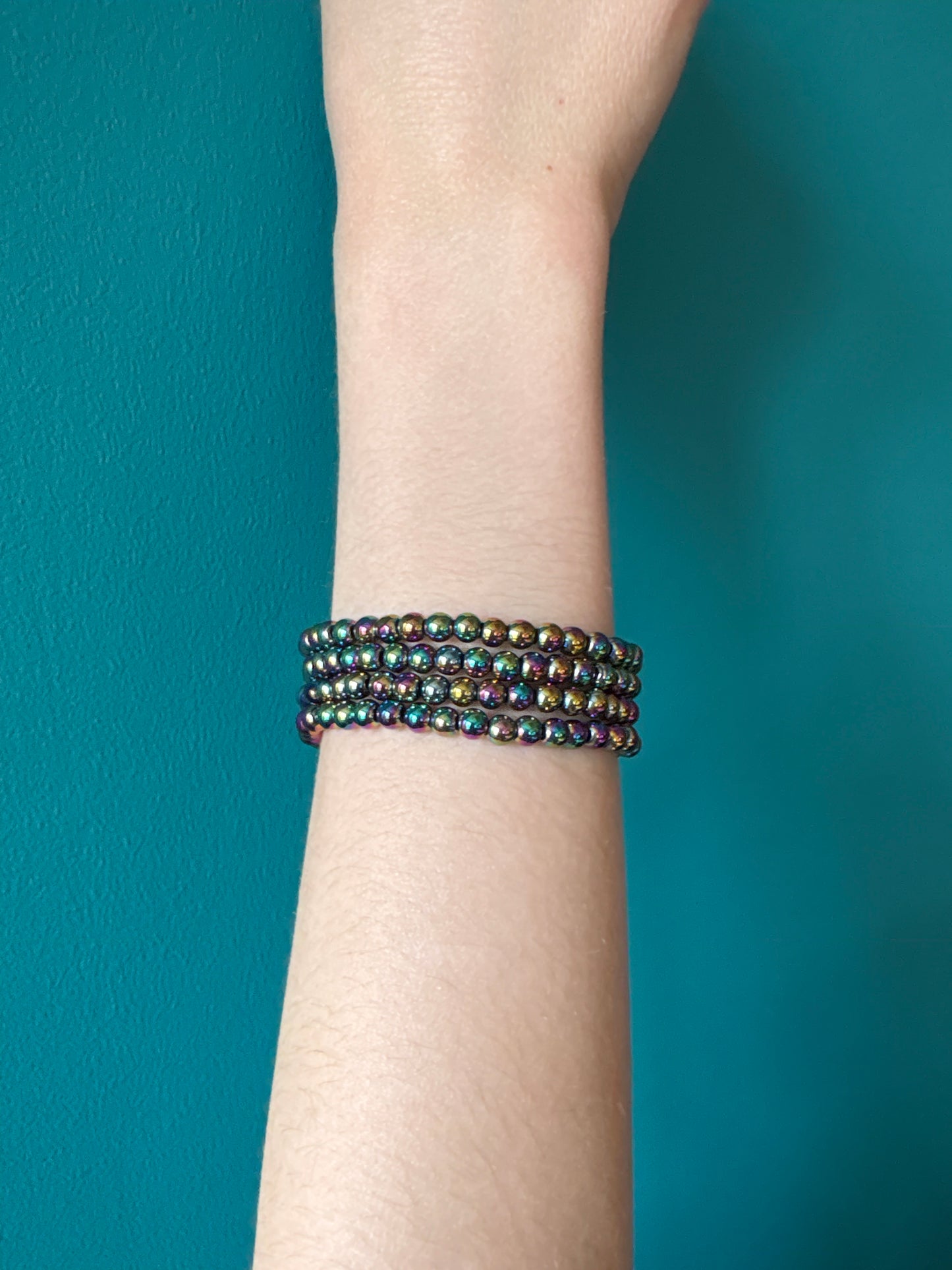 *Bracelet Rainbow Hematite Children’s 4mm