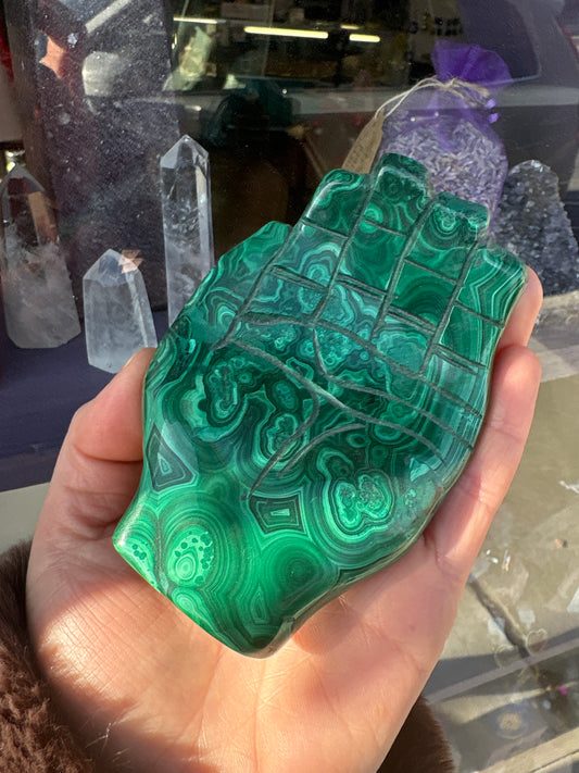 Malachite Hand Carving