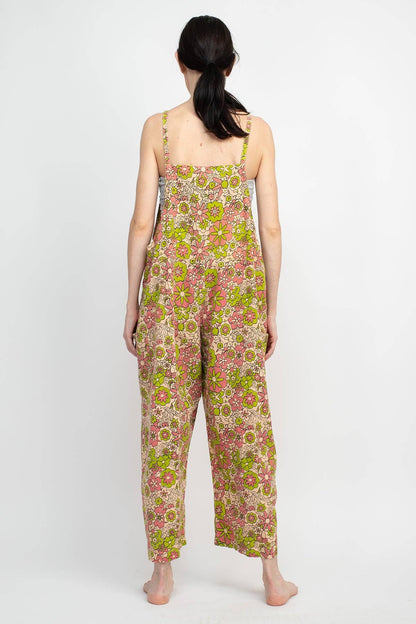 *Flower Power Oversized Overalls