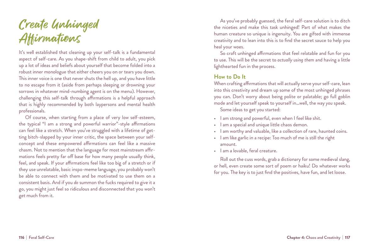 Feral Self-Care by Mandi Em