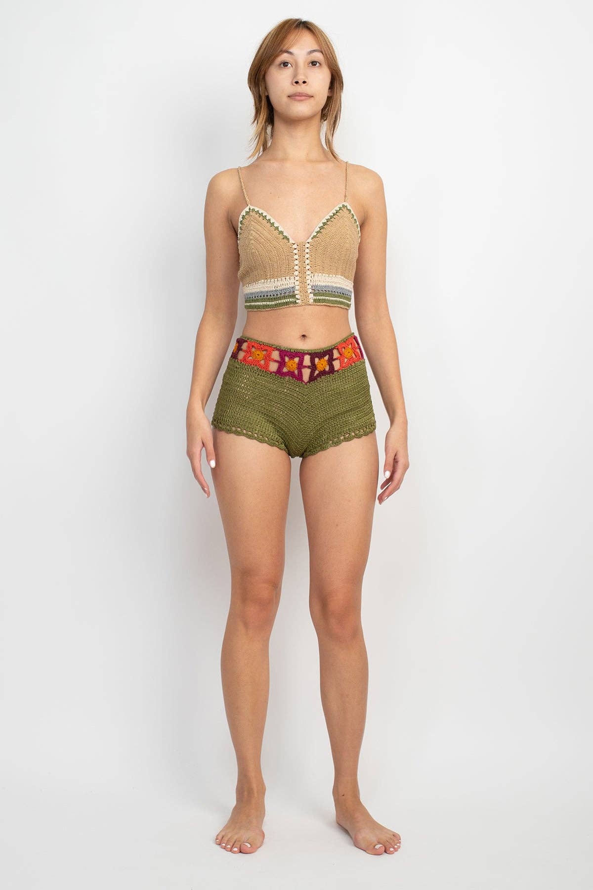*Fiesta Crochet Crop Top
