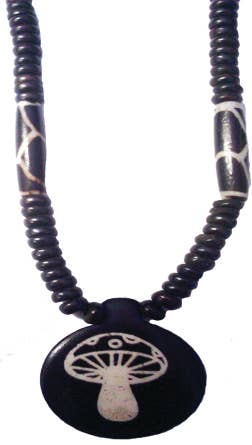 Mushroom Bone Necklace