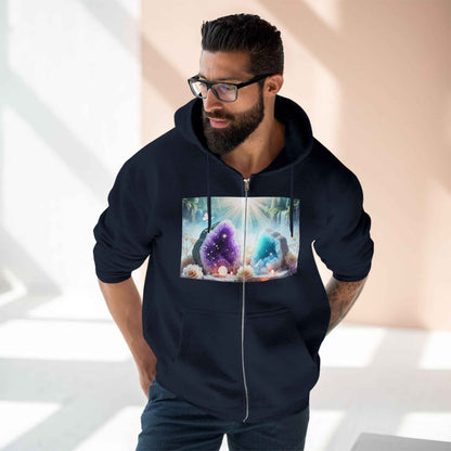 Cool Geode Zipped Hooded Sweater