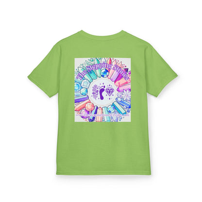 Kids TShirt 'Manifesting Snacks, Crystals, and Good Energy'