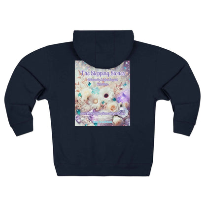 Floral Zipped Hooded Sweater