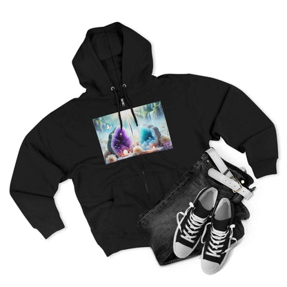 Cool Geode Zipped Hooded Sweater
