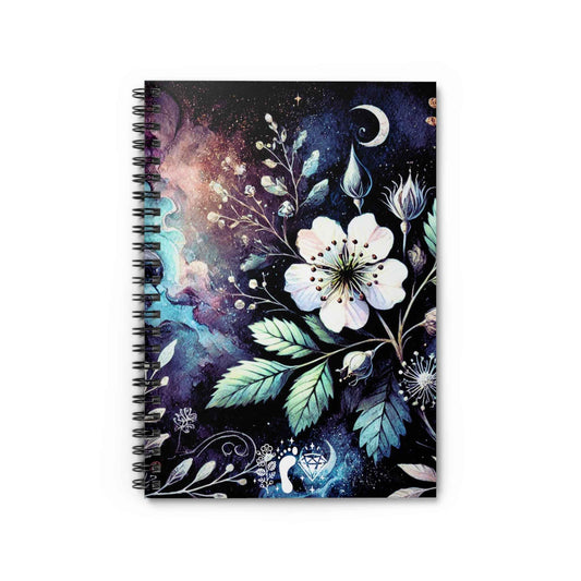 Notebook Spiral Hawthorn Flower