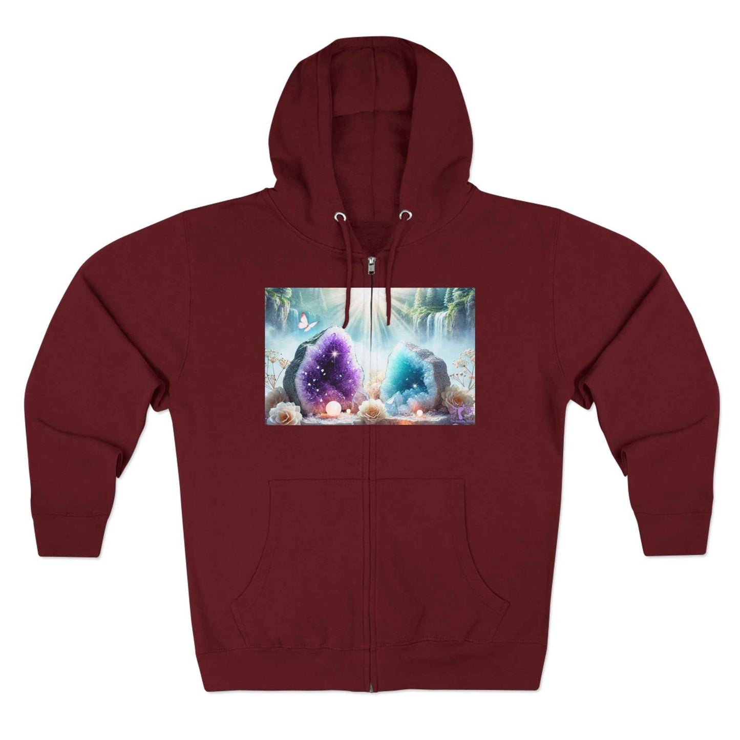 Cool Geode Zipped Hooded Sweater