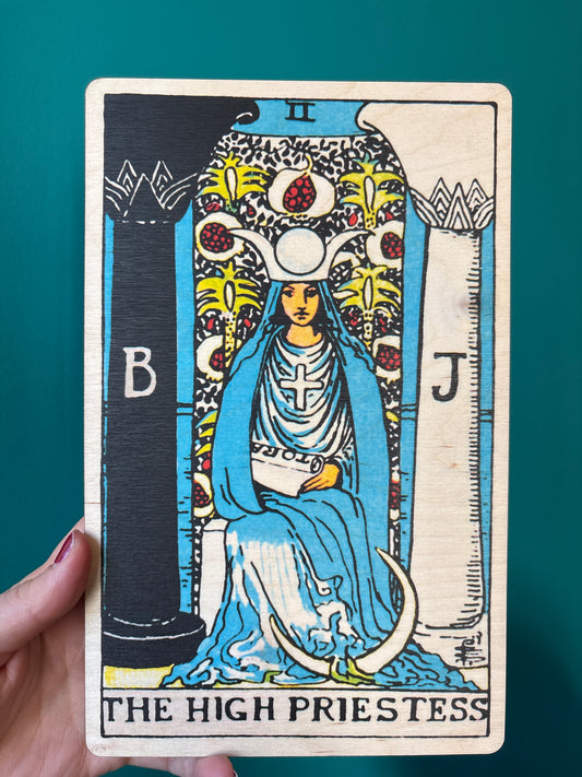 *Wood Wall Art the High Priestess