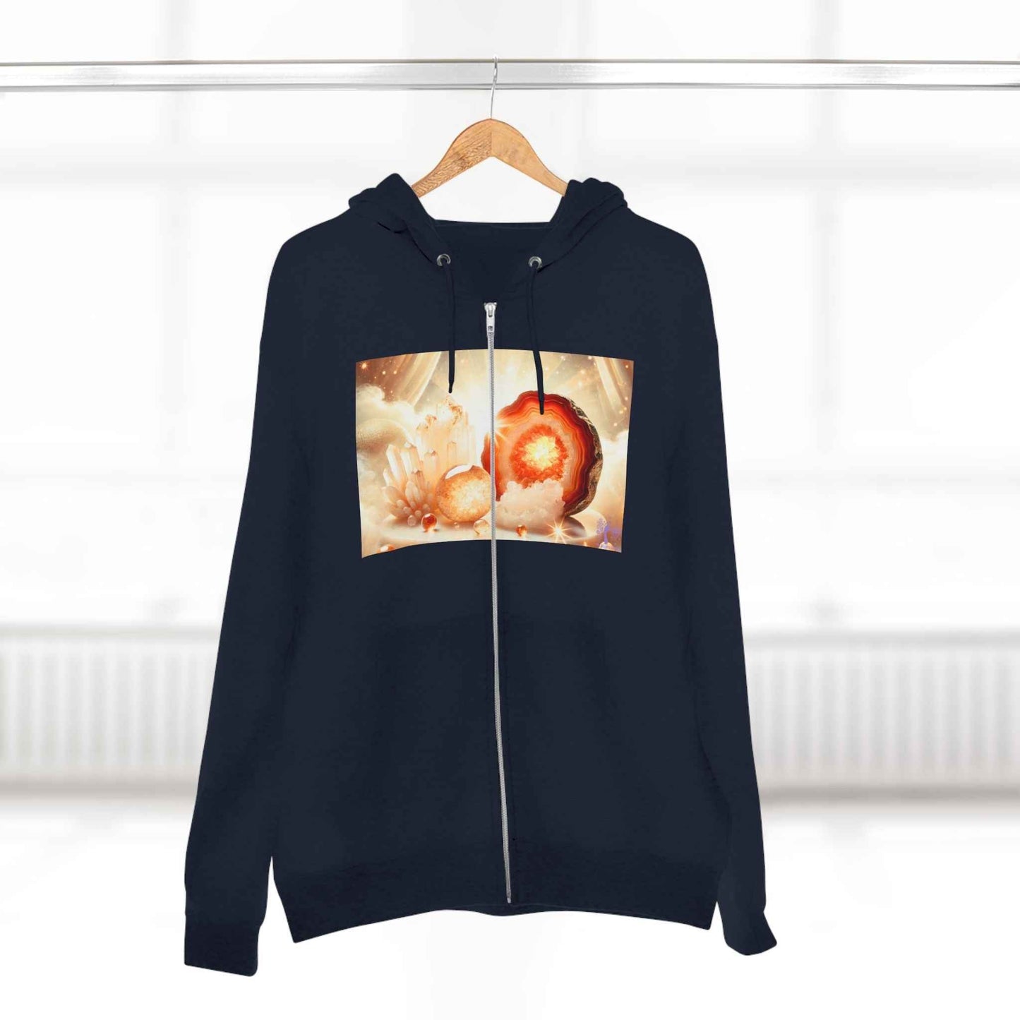 Warm Geode Zipped Hooded Sweater