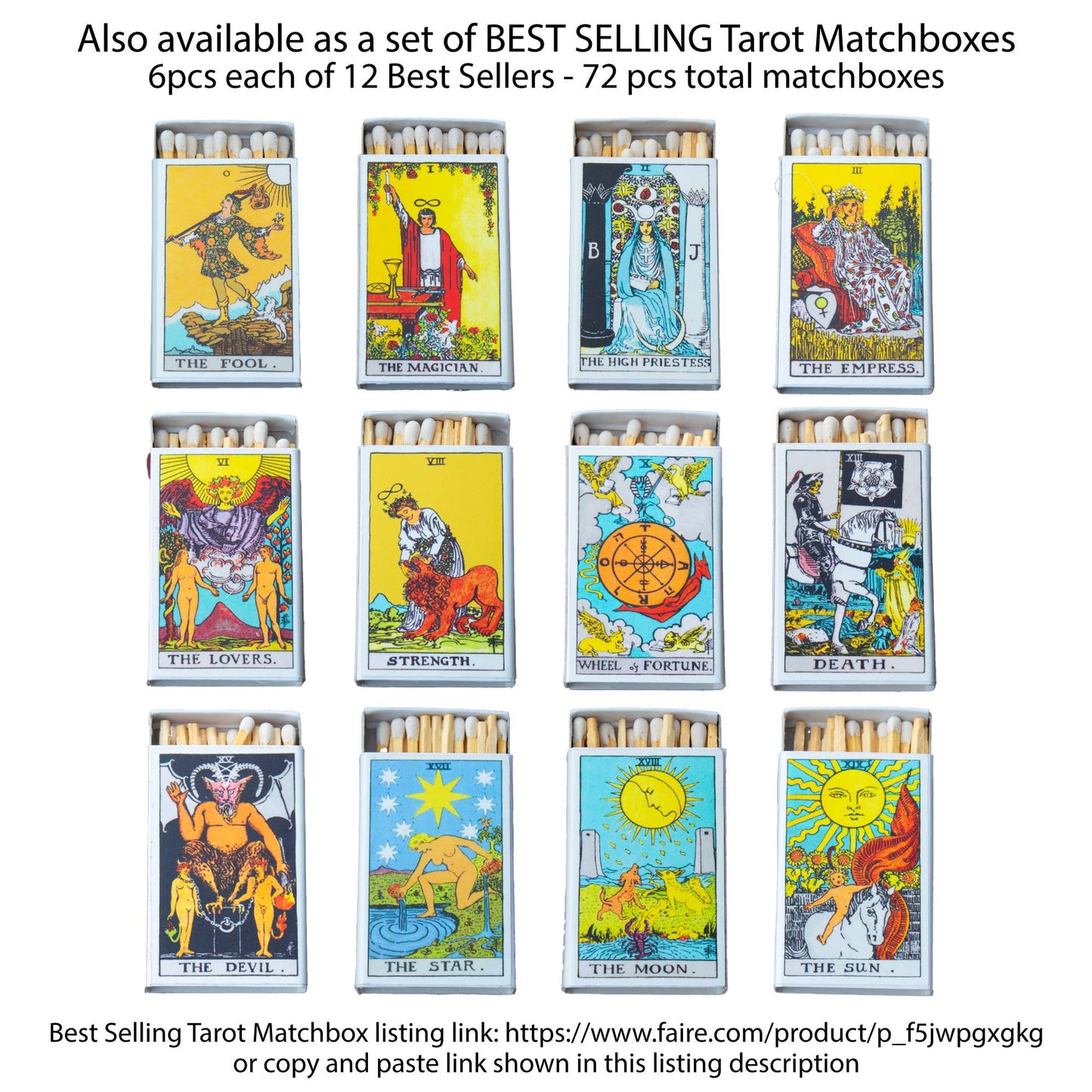 *Tarot Matchbox - The Star • Accessories for your Candles