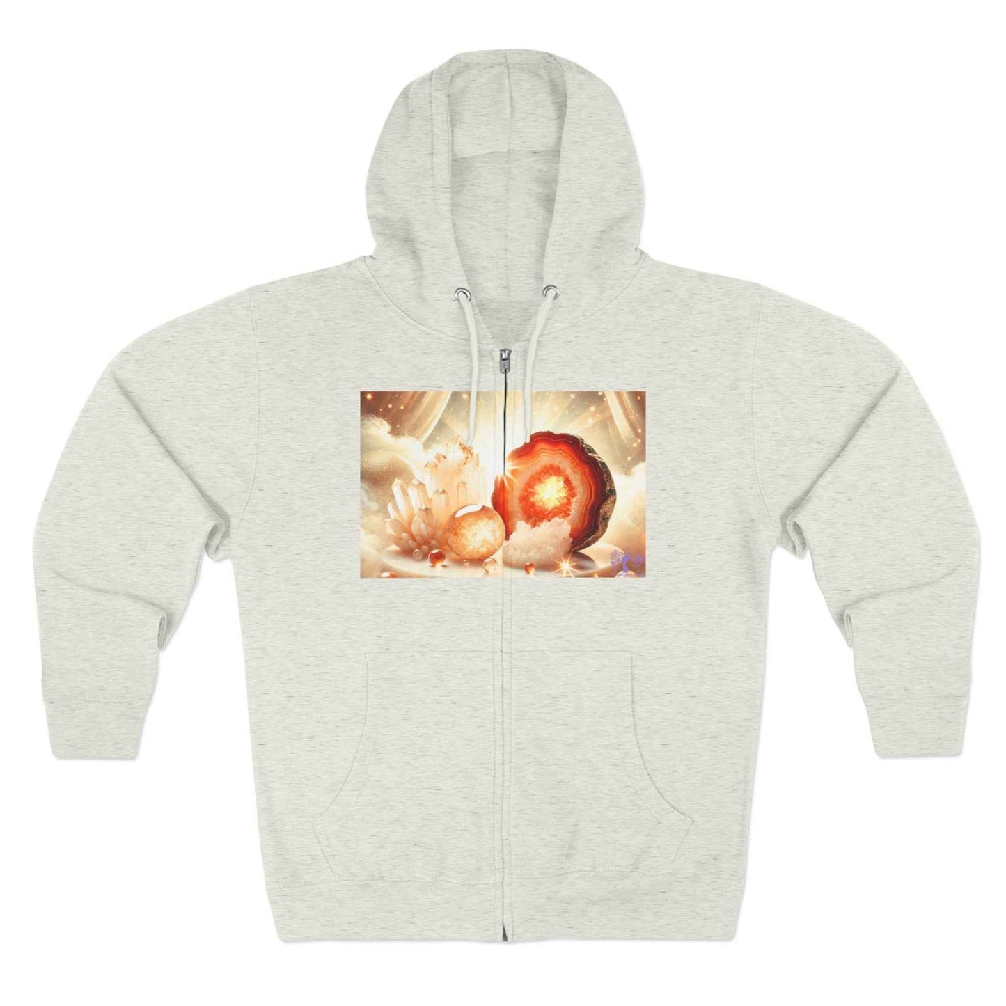 Warm Geode Zipped Hooded Sweater