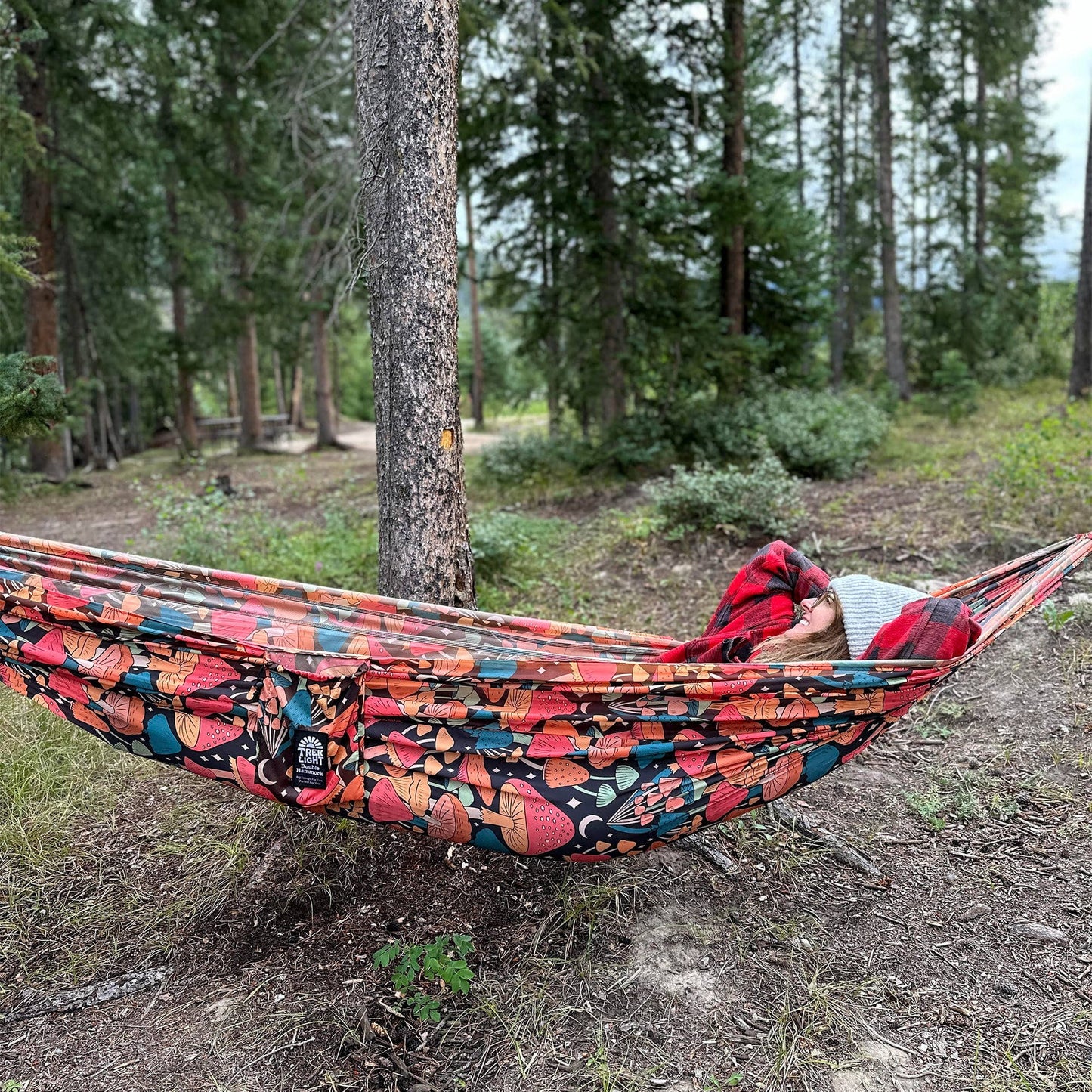 *Double Hammock & Straps | Midnight Mushroom