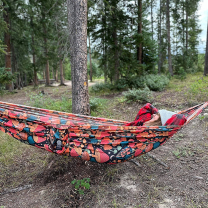 *Double Hammock & Straps | Midnight Mushroom
