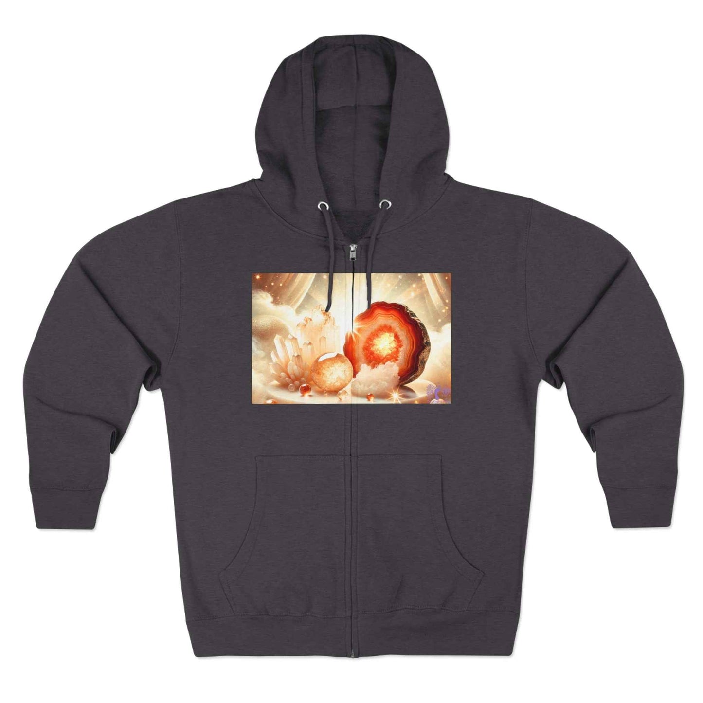 Warm Geode Zipped Hooded Sweater