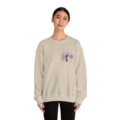 Inspirational Hawthorne Crystal Crew Neck Sweatshirt — Logo Design