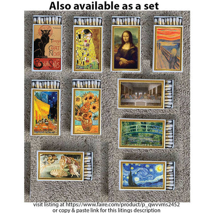 *Art Klimt - The Kiss Matchbox • Matches • Candle Acc