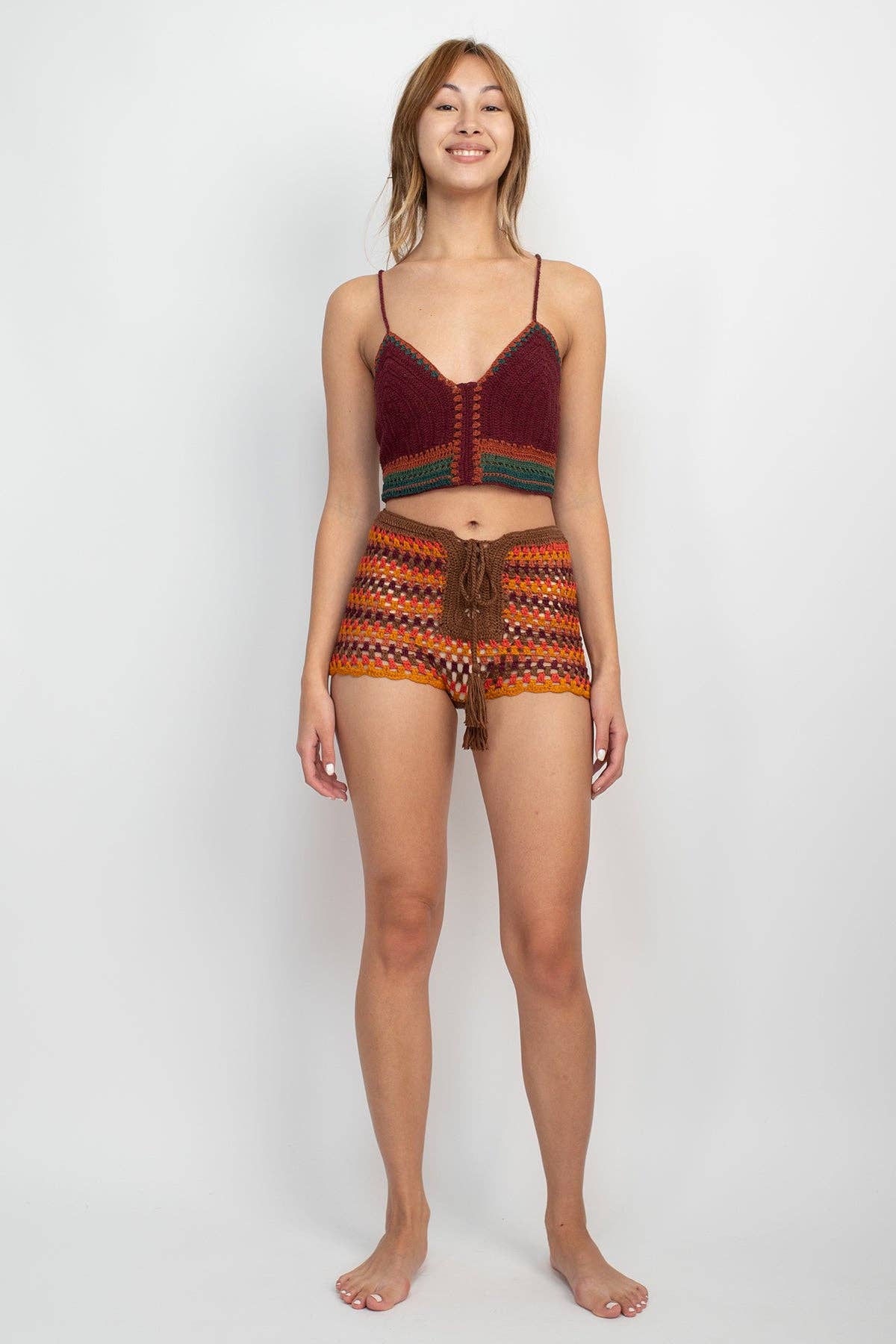 *Fiesta Crochet Crop Top