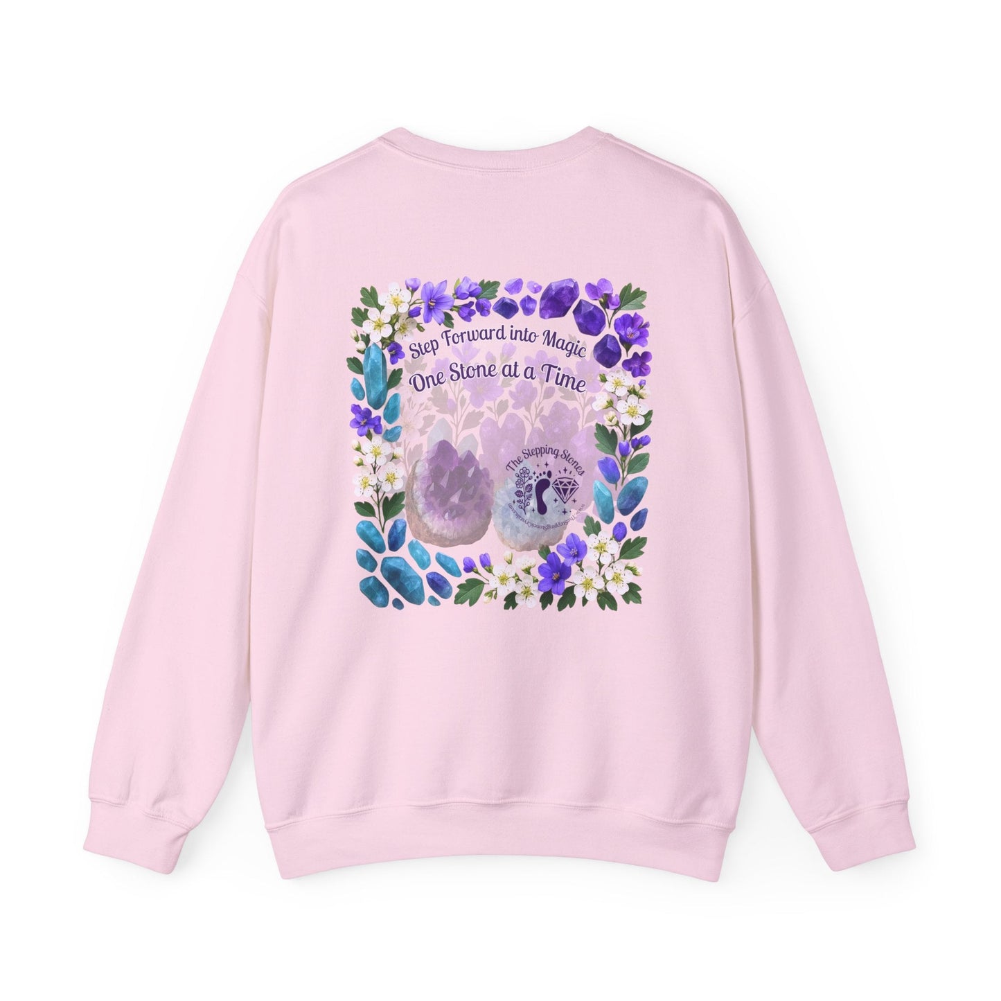 Inspirational Hawthorne Crystal Crew Neck Sweatshirt — Logo Design