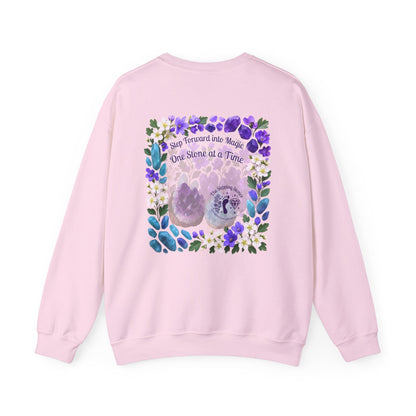 Inspirational Hawthorne Crystal Crew Neck Sweatshirt — Logo Design