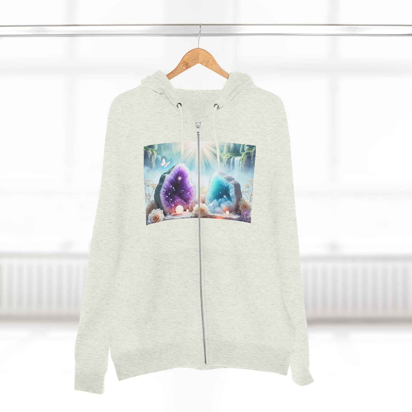Cool Geode Zipped Hooded Sweater