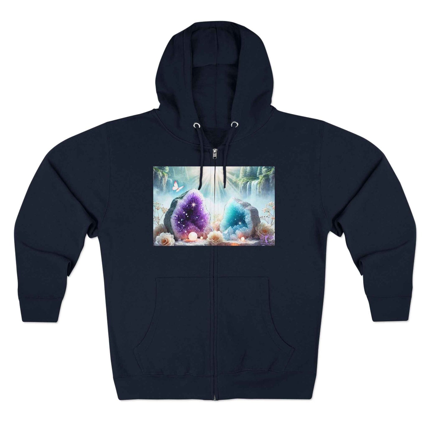 Cool Geode Zipped Hooded Sweater