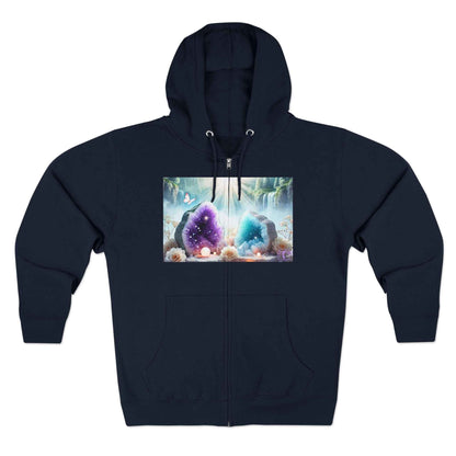 Cool Geode Zipped Hooded Sweater