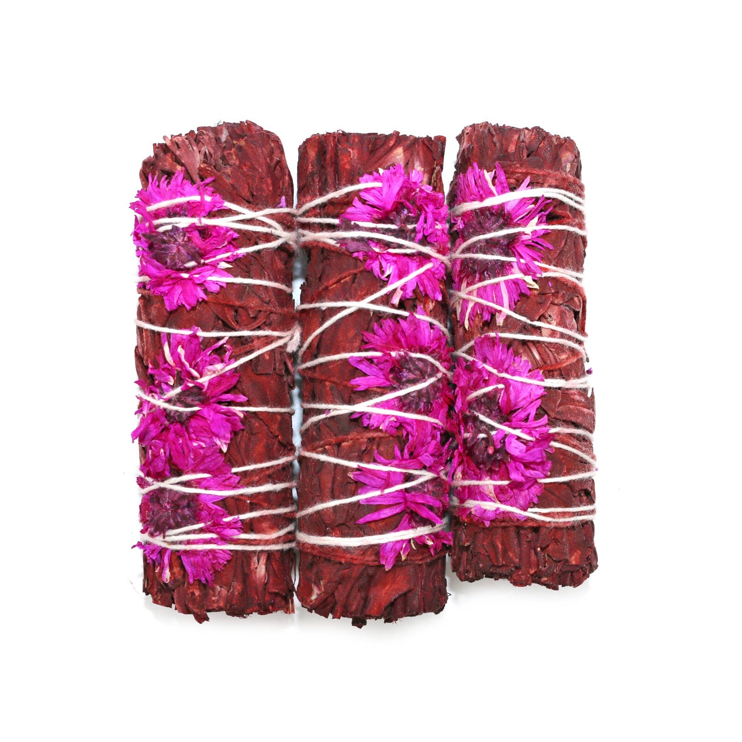 'Love' Floral Dragons Blood Sage Smudge Stick (4 in.)