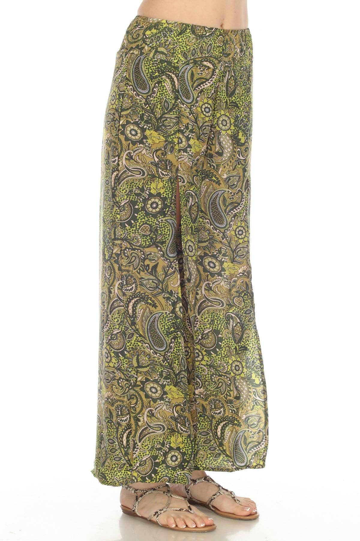 *PolySilk Faux Wrap Pants
