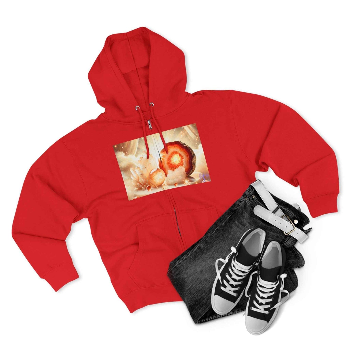 Warm Geode Zipped Hooded Sweater