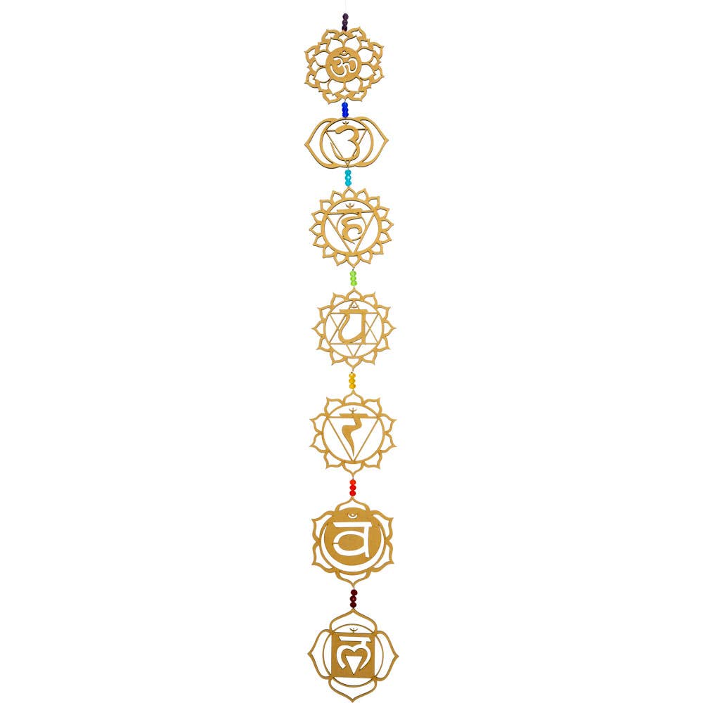 Wood Wall Hanging String - 7 Chakras (Each)
