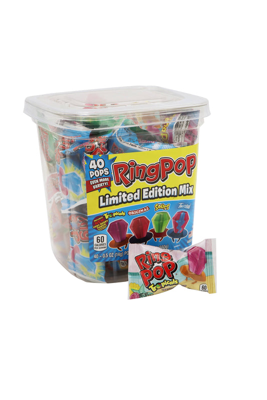 Ring Pop Tub, 0.5oz Pop, 40ct Tub