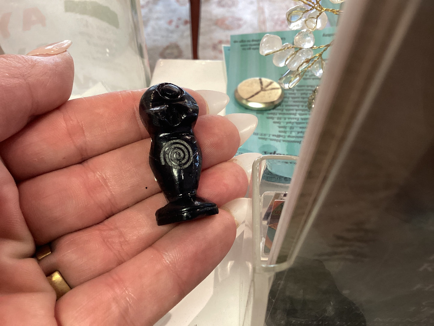 *Goddess Black Onyx With Spiral