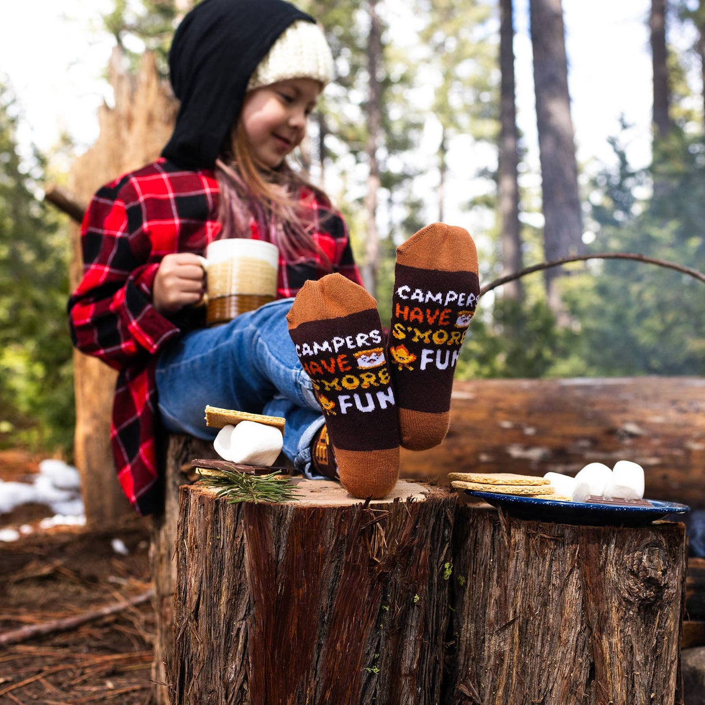 *Campers Have S'more Fun (Kids) Socks