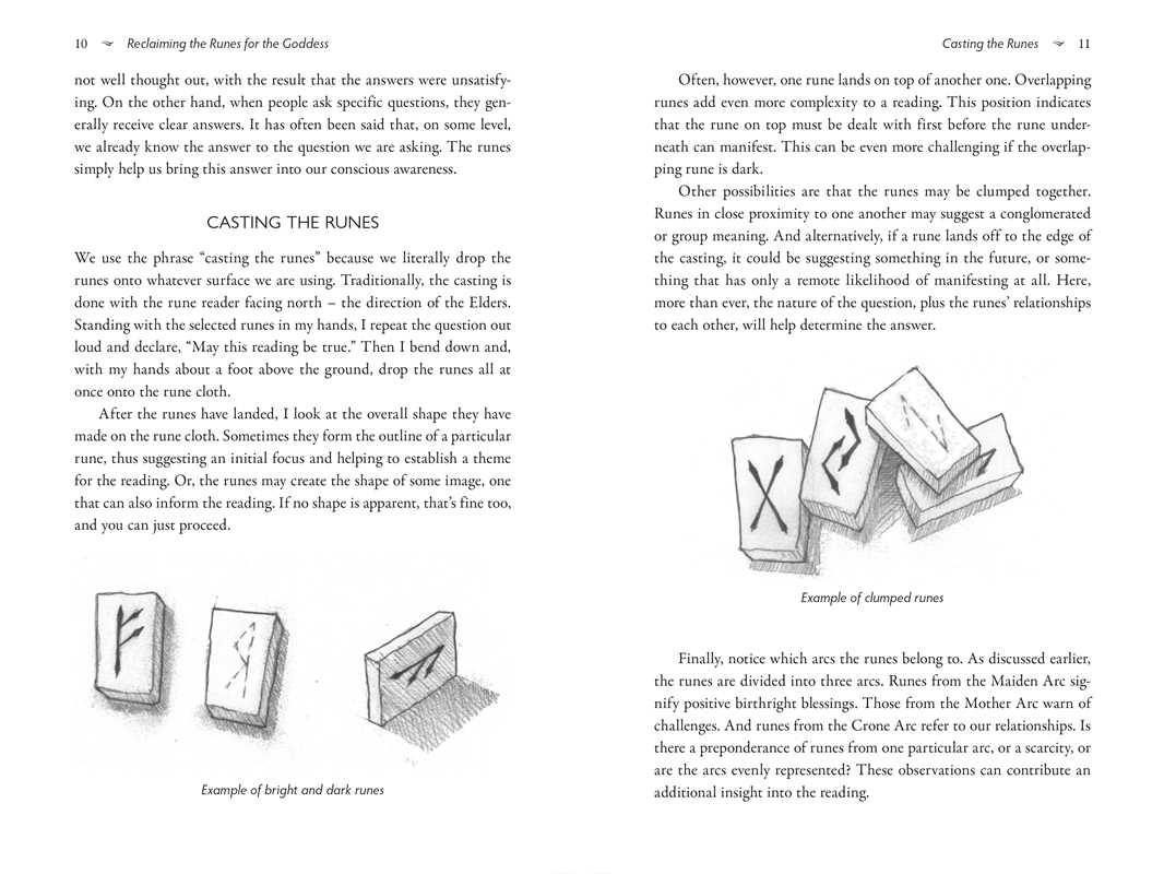 Goddess Casts the Runes by Anu Dudley