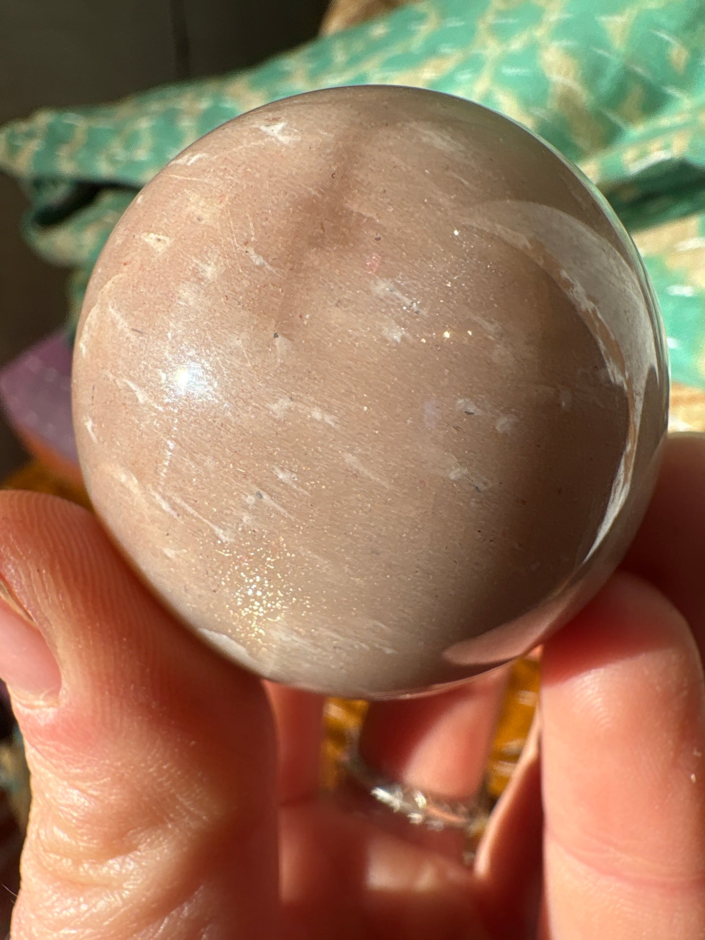 Sphere Peach Moonstone