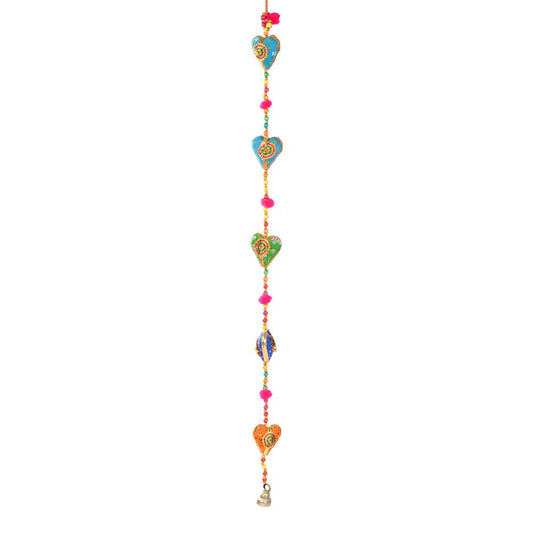 *Multi Color Garland  String Of Hearts