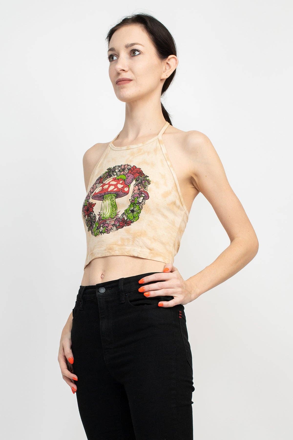 *Woodland Mushroom Halter Top