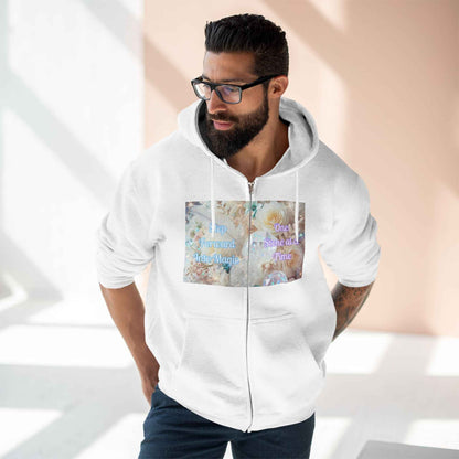 Floral Zipped Hooded Sweater