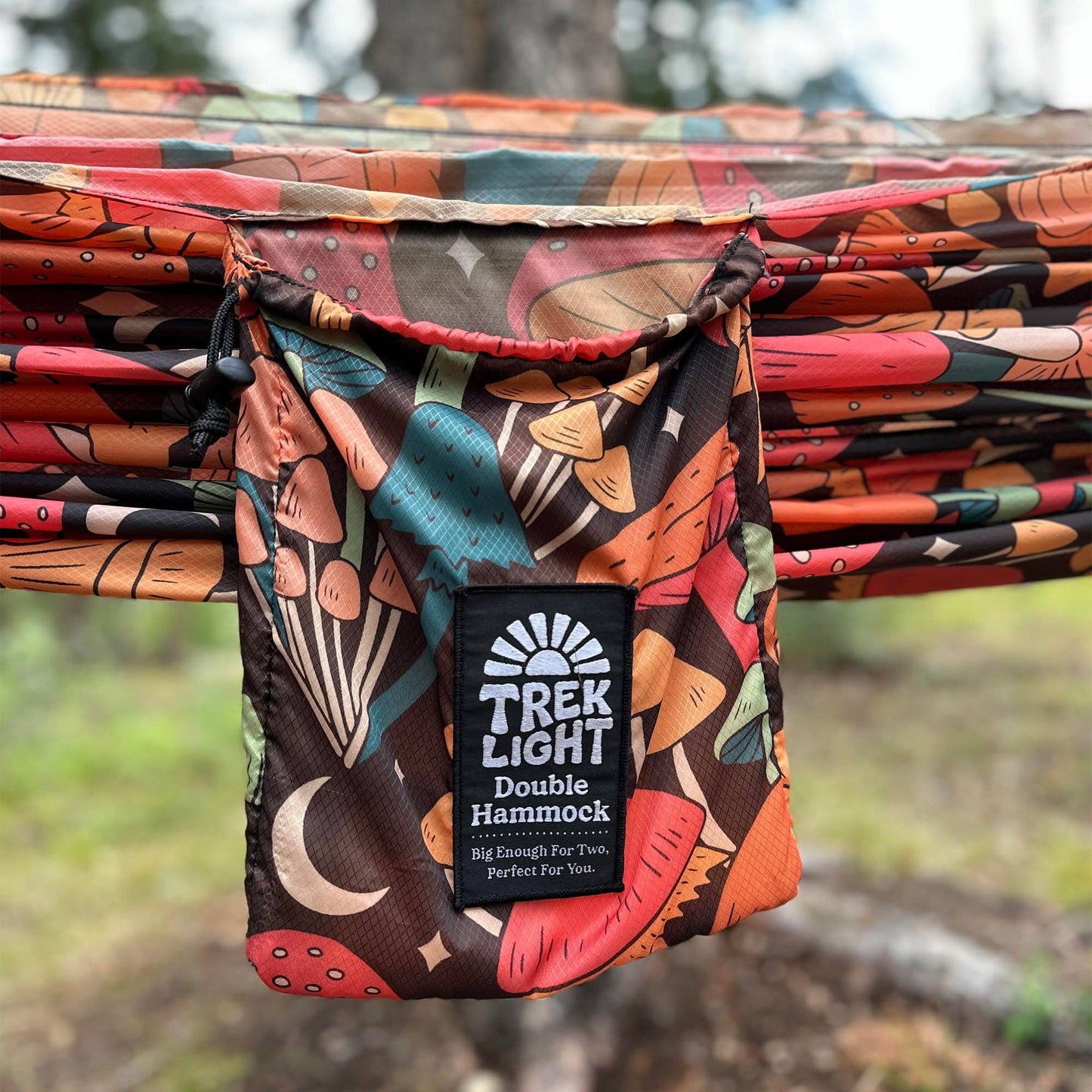 *Double Hammock & Straps | Midnight Mushroom