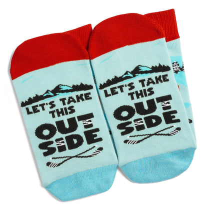 *Let's Take This Outside Hockey Socks