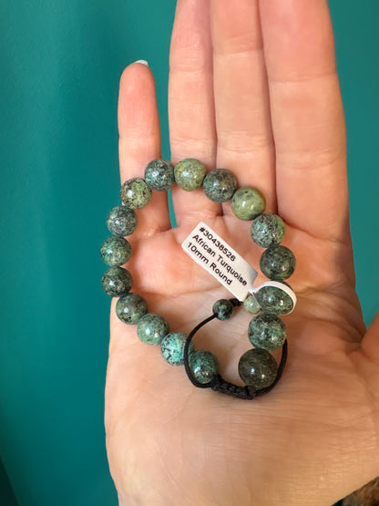 African Turquoise Adjustable Bracelet
