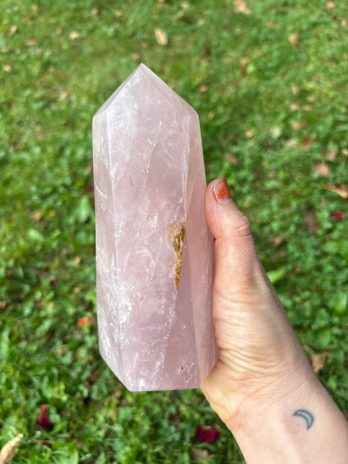 Rose Quartz High Quality Gemmy Tower