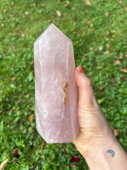Rose Quartz High Quality Gemmy Tower
